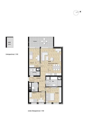 4-Zimmer Neubauwohnung mit Balkon