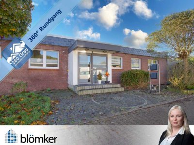 Blömker! Sanierter Bungalow mit zwei Wohneinheiten, 2 Garagen und 2 Terrassen in  Rentfort-Nord!