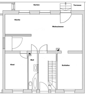 Bald Frei ! 3 Zimmer Wohnung mit Garten in Planig