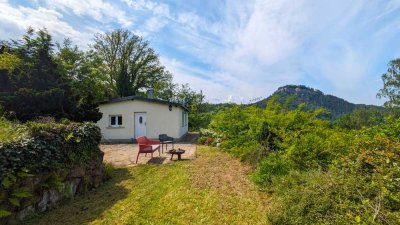 Traumhaftes Gartengrundstück/Haus mit Panoramablick auf Elbe und Sächsische Schweiz