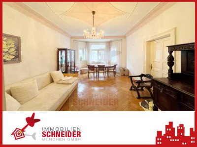 IMMOBILIEN SCHNEIDER - Schwabing West - traumhaft schöne 3,5 Zimmer Altbau-Wohnung, Stuck,Kachelofen