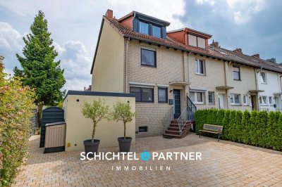 Bremen - Kirchhuchting | Modernisiertes Reihenendhaus mit schönem Garten, Terrasse & eigener Garage