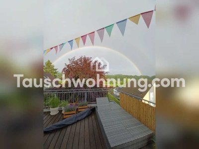 Tauschwohnung: Wunderschöne und helle DG-Wohnung mit großzügiger Terrasse