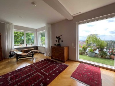 RESERVIERT - Stilvolle Terrassenwohnung in Bestlage von HD-Handschuhsheim mit spektakulärem Ausblick