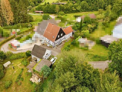 Historisches und vielseitig nutzbares Fachwerkgebäude mit 2.948 m² Grundstück in idyllischer Lage