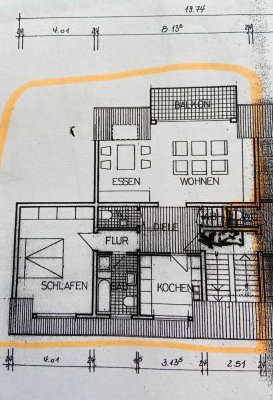 3,5-Zimmer-Maisonette-Wohnung mit Ost-Balkon und Top-Aussicht direkt am Schellenberger Wald