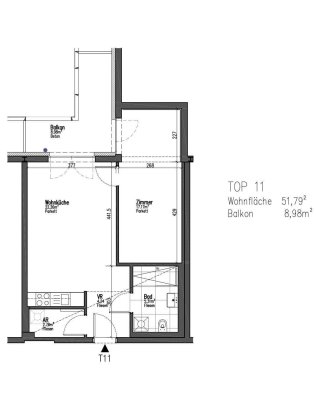 Moderne 2-Zimmer-Wohnung mit Balkon in 7210 Mattersburg – Nachmieter gesucht