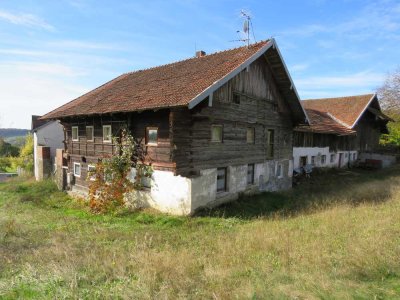 Vierseit-Hofstelle in absolut ruhiger Dorfrandlage mit Weitblick Nähe Schöllnach