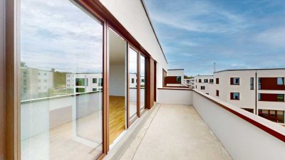 Sonntagsansicht Anemonenweg 41 in Basdorf: Exklusives 3-Zi.-Penthouse mit großer Terrasse & EBK!!!