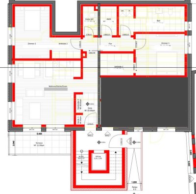 Erstbezug nach Sanierung: attraktive 3,5-Zimmer-Wohnung mit Einbauküche und Balkon in Nordstemmen