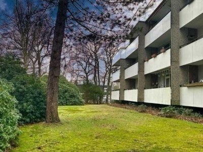 Helle Wohnung mit großem Südbalkon - 2 Zimmer -  Unverbaubarer Blick ins Grüne