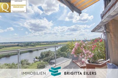 OHNE KÄUFERPROVISION: Top!!! Exklusives Penthouse mit spektakulärem Panoramablick über die Weser!