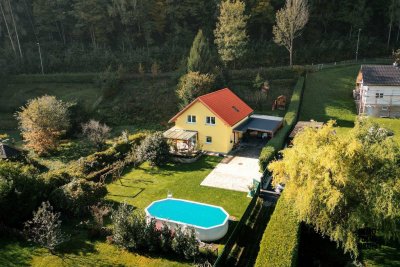 Modernes Wohnen in Graz - Traumhaftes Einfamilienhaus mit 6 Zimmern, großzügiger Terrasse &amp; Pool