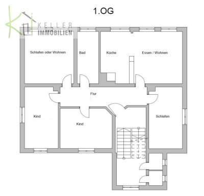 ERSTBEZUG NACH UMBAU! Langenhessen, 5-R-Etagenwohnung mit Gemeinschaftsgarten