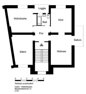 Ruhig gelegene 3,5 Zimmer Wohnung mit Wohnküche und 2 Balkonen