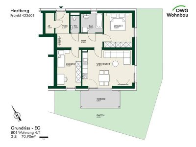 PROVISIONSFREI - Hartberg - geförderte Miete - 3 Zimmer