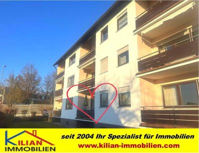 KILIAN IMMOBILIEN! RENOVIERTE 2 ZI. ERDGESCHOSS-ETW MIT 50 M² IN ROTH!  EBK * BALKON * GARAGE