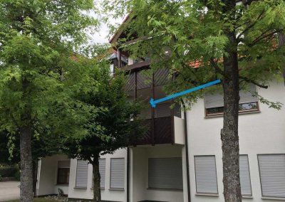 Gepflegte 3-Raum-Wohnung mit Balkon und Einbauküche in Grünkraut