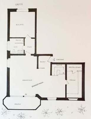 Erdgeschosswohnung mit Souterrain Zentral gelegen