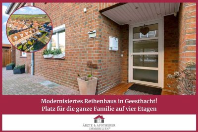 Modernisiertes Reihenhaus in Geesthacht – Platz für die ganze Familie auf vier Etagen!