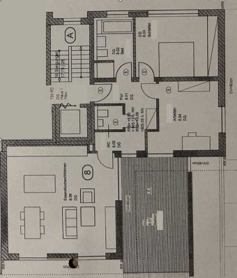 Ausblick über Wullenstetten: Wohnen in heller und hochwertig ausgestatteter Dachgeschosswohnung