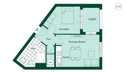 Schöne 2-Zi.-Whg. mit überdachtem Balkon am Blockdammweg - Georg-Klingenberg-Str.14, 10318 Berlin