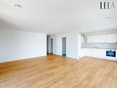 Groß, größer, LELA! 2-Zimmer-Neubauwohnung mit EBK und Balkon