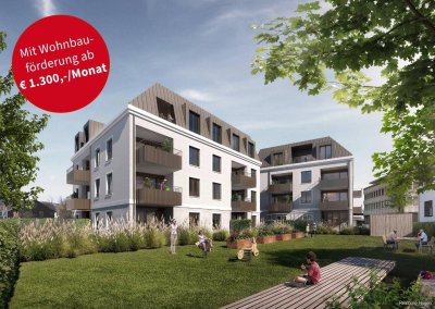 Neubau im Zentrum - Top A.033,5-Zimmerwohnung im 1. OGWOHNBAUFÖRDERUNG