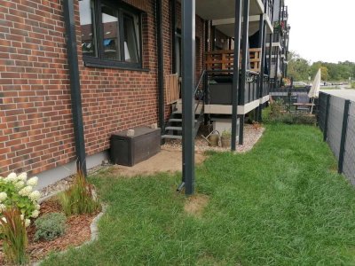 Flotte Single-Wohnung mit Balkon und kleinem Garten!