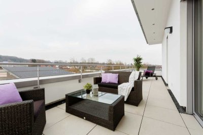 Midi-Penthouse - "Am Mühlenberg" - Seniorengerechte u. barrierearme 3-Zimmer/Dachterrasse