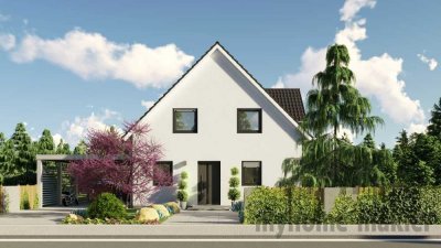 Ein neues Haus mit voller Fantasie, mit neuen Formen und Farben in Weigendorf