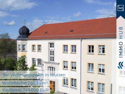 ++ Faktor 18: Jetzt Investieren für 1.340 EUR/m² // 5er Wohnungspaket im Herzen von Wurzen ++