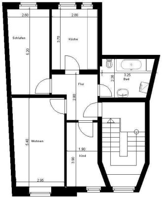 Reizvolle kleine 3-Zimmer-Wohnung in Dresden-Mickten