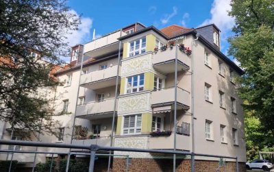 Jetzt aber! Bezugsfreie ETW in Gohlis-Nord + Balkon + Laminatboden + Tageslichtbad mit Wanne