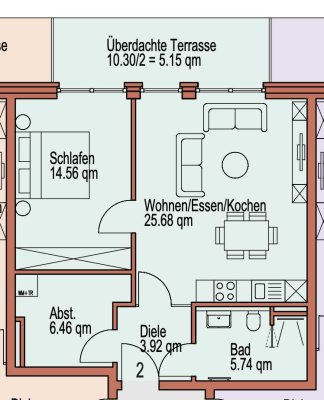 Neue Erdgeschosswohnung mit Terrasse und Garten in zentraler Lage von Selm-Bork!