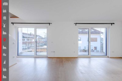 Sehr helle Maisonette-Wohnung mit Bergblick und großer Loggia