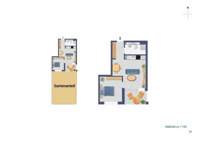 Exklusive 2-Zimmer-Neubauwohnung mit Garten