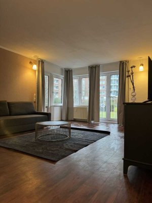 Komplett möblierte Wohnung -. Modern, Klassisch & Zeitlos mit Balkon ggf. Stellplatz