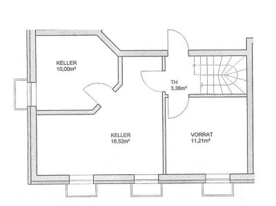 Moderne 3 Zimmer Gartenwohnung mit Wohnkeller ohne Tageslicht.