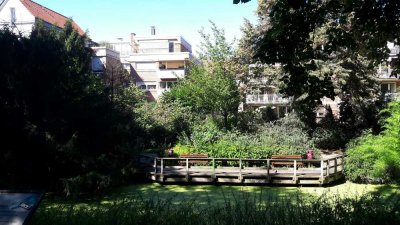 klassische 3-Zimmer-Hochparterre-Wohnung mit Balkon und Einbauküche in Münster