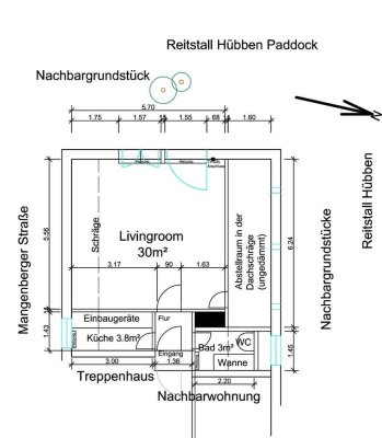 Wunderschöne 1-Zimmer-Wohnung in Solingen mit Blick ins Grüne