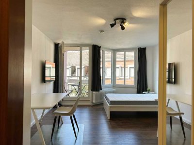 Möblierte 1-Zimmer-Wohnung mit 30,5 m² und Balkon im 4.OG  in der Innenstadt