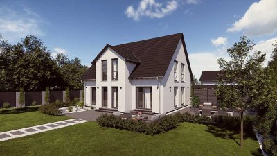 Modernes Einfamilienhaus als Fertighaus in Massivbauweise 186 m² mit Keller