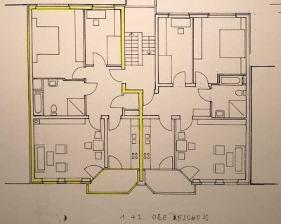 Preiswerte 3-Zimmer-Wohnung mit Balkon 1.OG in Kreuzau Zentrum