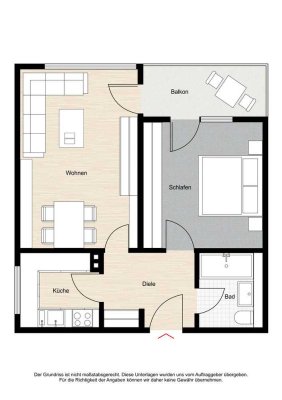 2-Zimmer-Wohnung mit Balkon – Renditestarkes Investment in zentraler Wohngegend