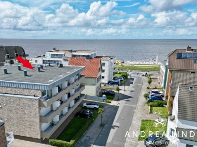 Provisionsfrei: Traumhaft sanierte Ferienwohnung mit Meerblick in Duhnen - nur 50 Meter zum Strand