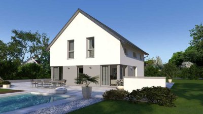 Attraktiver Kubus mit Wohlfühlgarantie ! Durchdachte Architektur gepaart mit Grundstück !