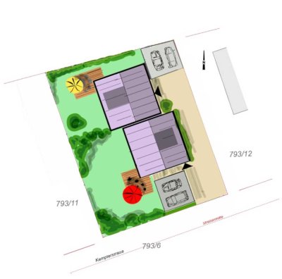 Bauprojekt Starnberg: Wunderschönes Grundstück für zwei Villenhälften/ Mehrgenerationenhaus