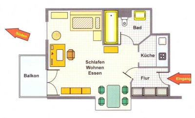 Zentral gelegenes, helles Apartment im Herzen von Ebersberg ab 01.12.2024 zu Vermieten