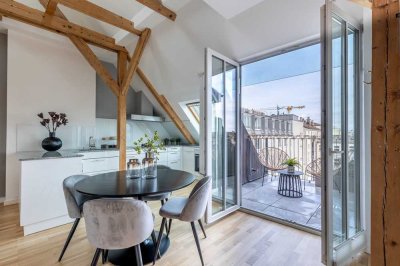 Penthouse-Wohnung inkl. Terrasse - zentral & urban - Ludwigsvorstad - frei von priv.